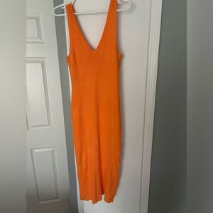 House of Harlow orange midi dress